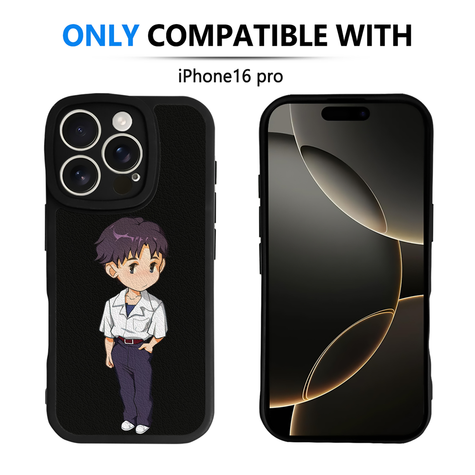 （画像用） EVA 新世紀エヴァンゲリオン 【iPhone 16シリーズ対応】シリコンスマホケース（レザー調） 材質：シリコン